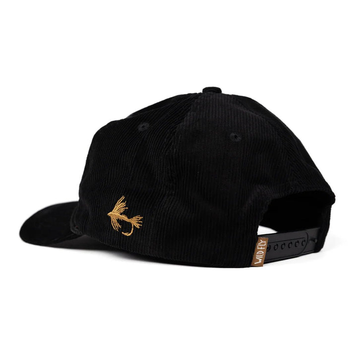 Wild Fly - Legacy Corduroy Snapback - Black - Hats - Fly Fish Food