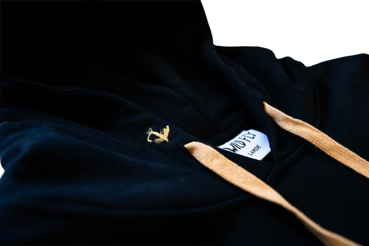 Wild Fly - Legacy Hoodie - Black - Apparel - Fly Fish Food