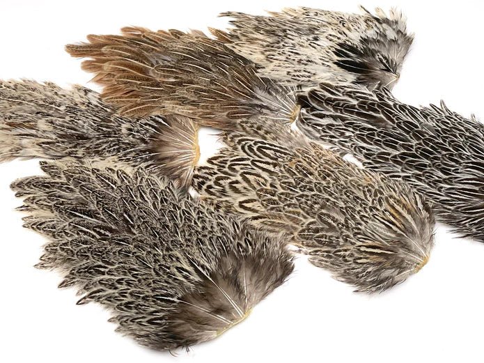 Moonlit India Hen Back Saddles - Feathers &amp; Marabou - Fly Fish Food