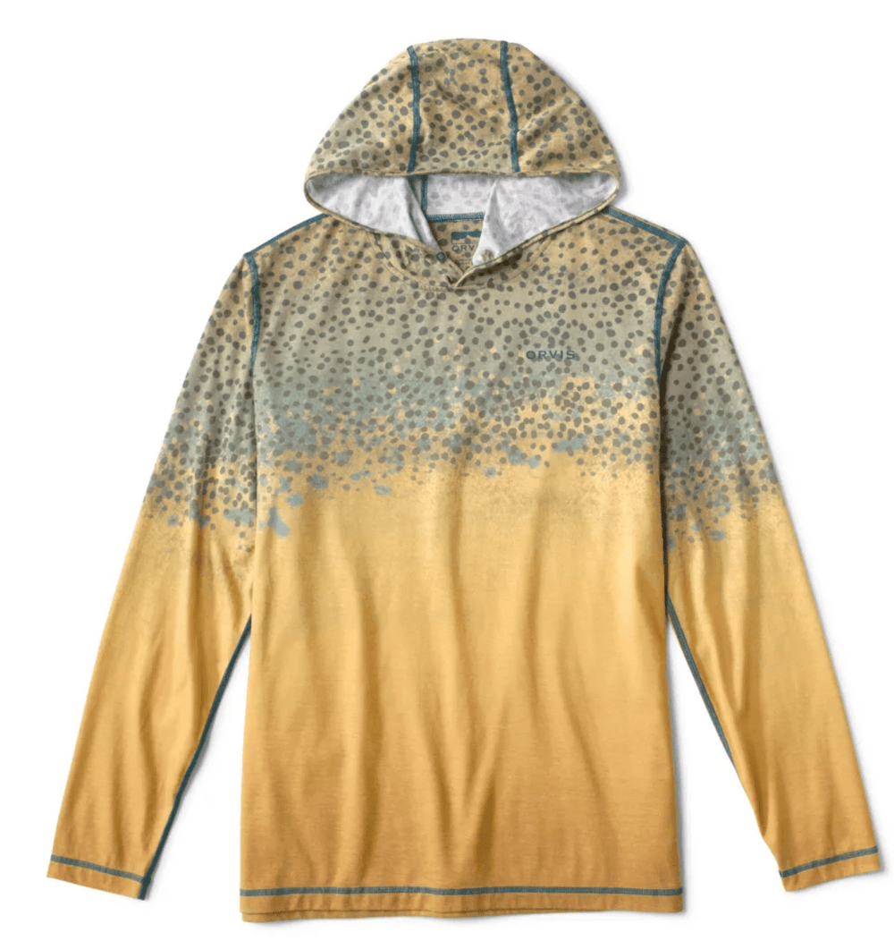Orvis - Men's Dri - release Pullover Hoodie - Brown Trout - Apparel - Fly Fish Food
