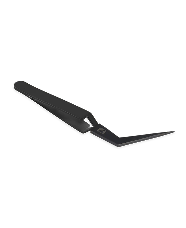 Loon Mini Curved D - Loop Tweezer - Black - Tools &amp; Vises - Fly Fish Food