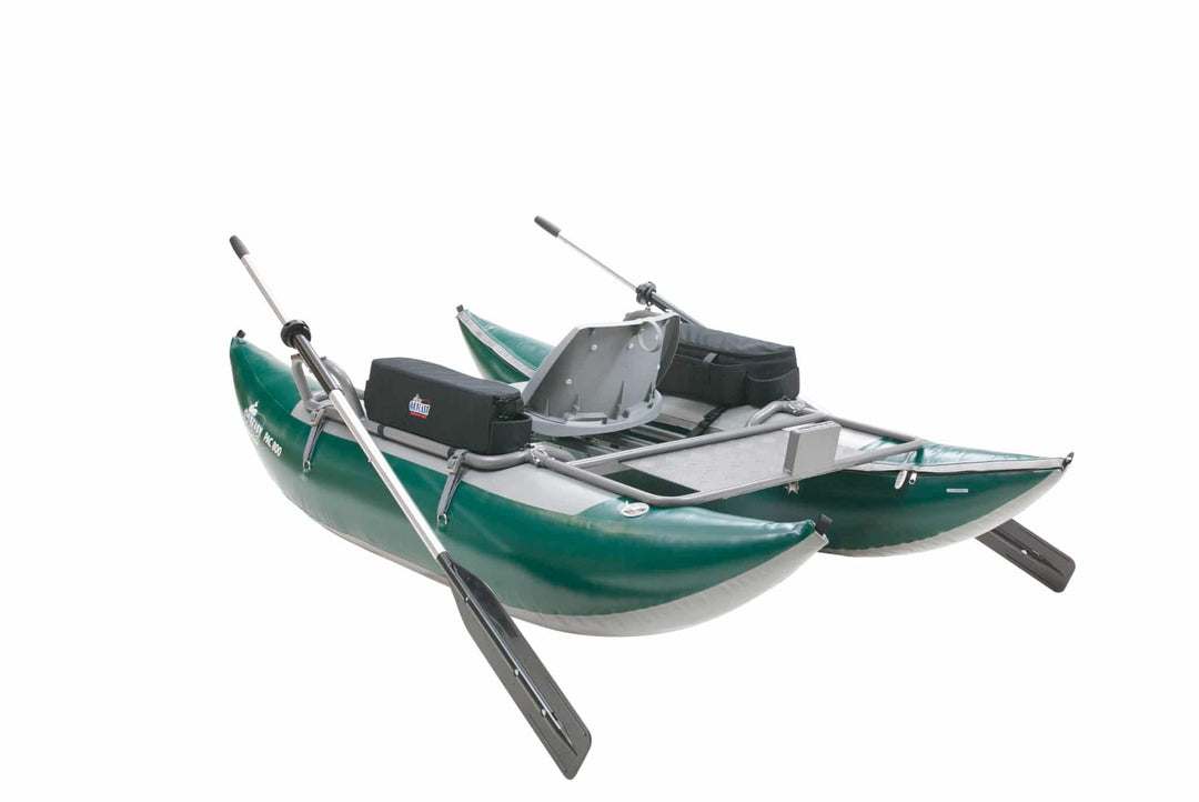 PAC 800 - Pontoon Boat - Green/Gray - Float Tubes &amp; Accessories - Fly Fish Food