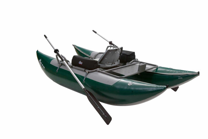 PAC 1000 - Pontoon Boat - Green/Gray - Float Tubes &amp; Accessories - Fly Fish Food
