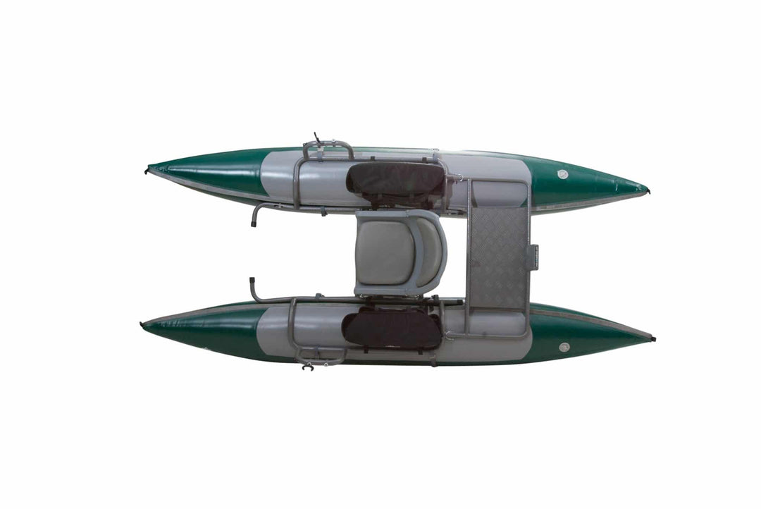 PAC 1000 - Pontoon Boat - Green/Gray - Float Tubes &amp; Accessories - Fly Fish Food