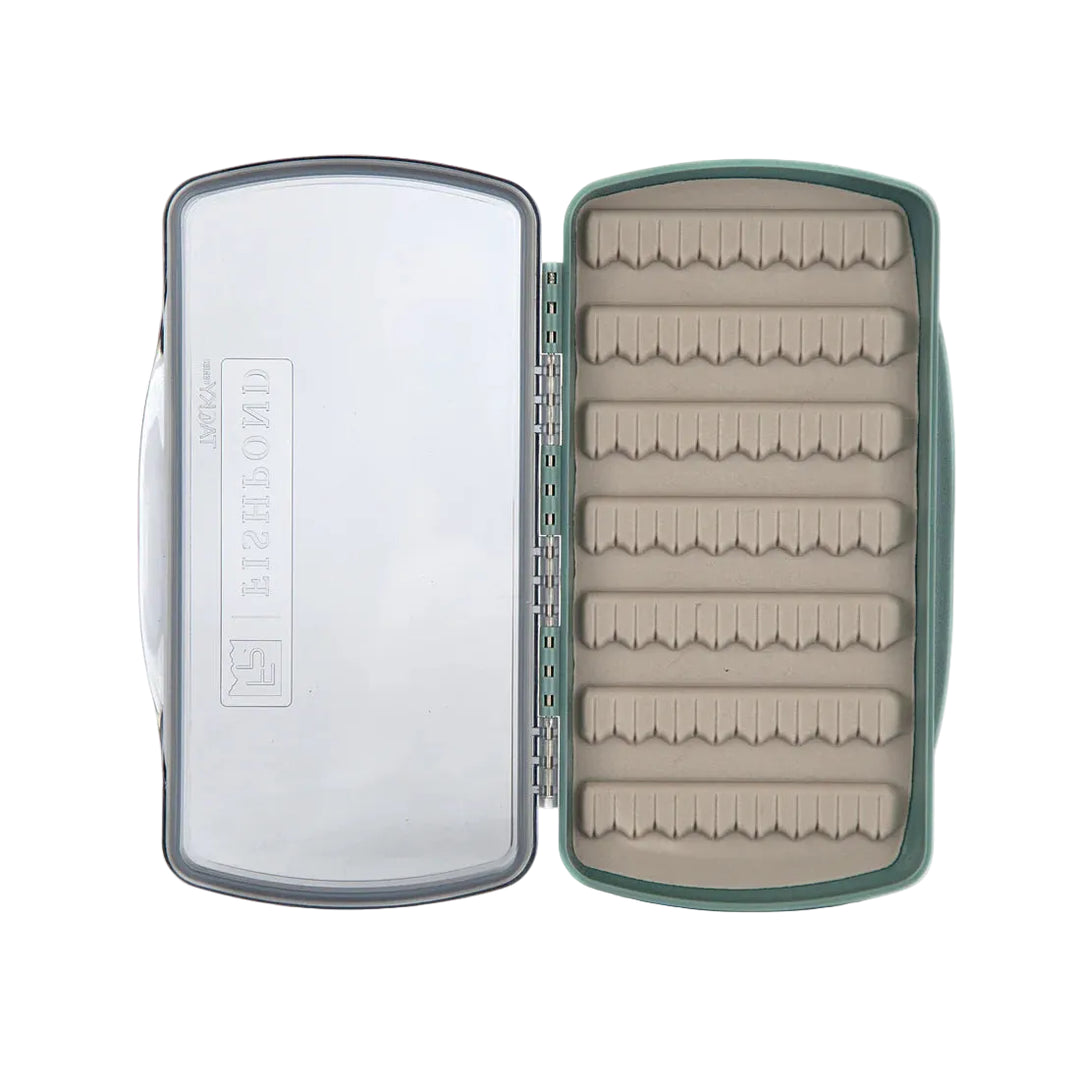 Tacky Pescador Fly Box - Medium - LowPro - Clear - Smoke Grey