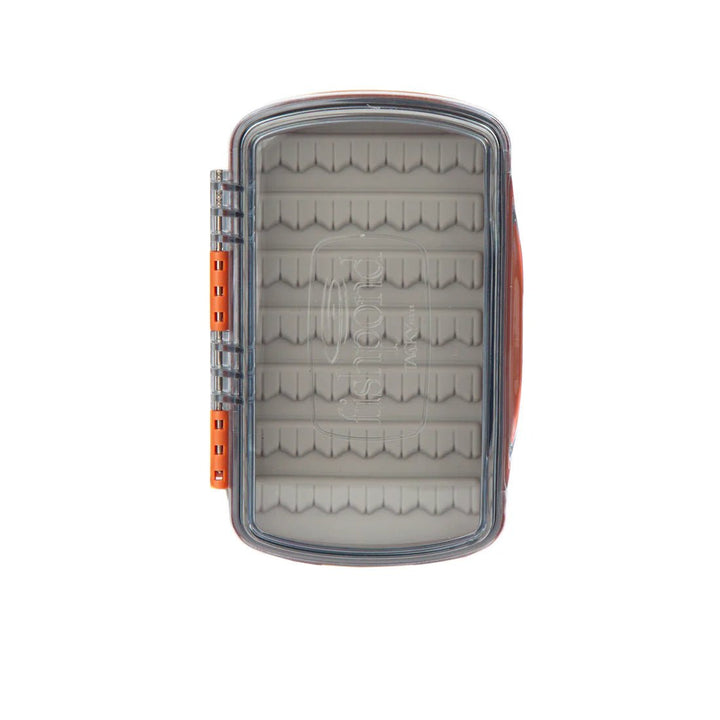 Tacky Pescador Fly Box - Small - Burnt Orange - Clear - Fly Boxes - Fly Fish Food