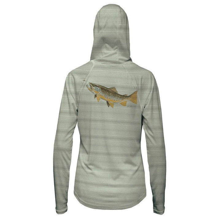 FFF Logo - RepYourWater Hungry Brown Flolite Sun Hoody - Women&