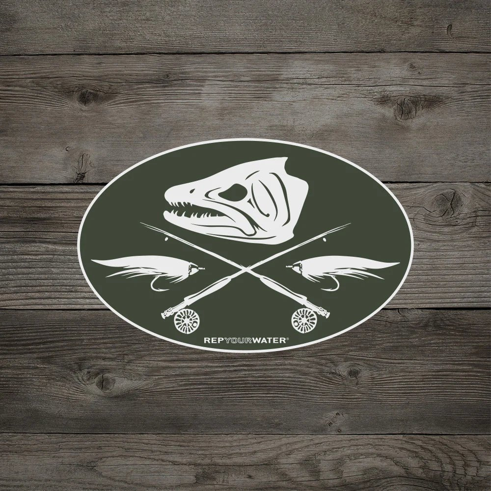 Rep Your Water - Jolly Trouter Sticker - Stickers - Fly Fish Food