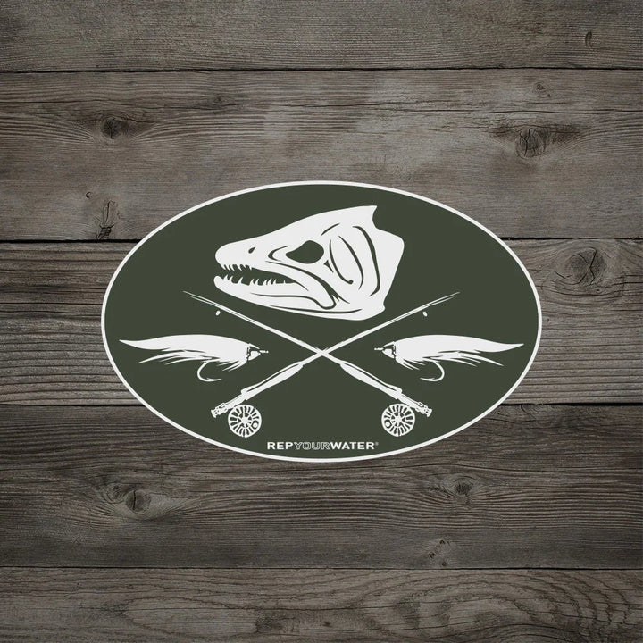 Rep Your Water - Jolly Trouter Sticker - Stickers - Fly Fish Food