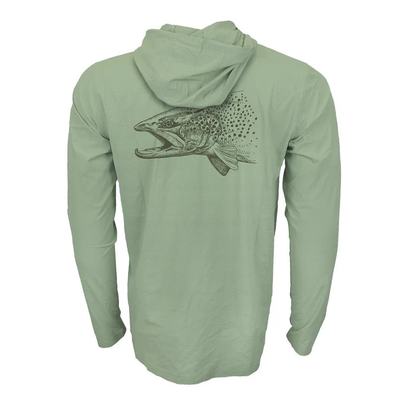 FFF Logo - RepYourWater Predator Flolite Performance Hoody - Apparel - Fly Fish Food