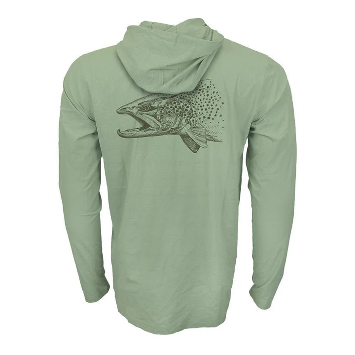 FFF Logo - RepYourWater Predator Flolite Performance Hoody - Apparel - Fly Fish Food