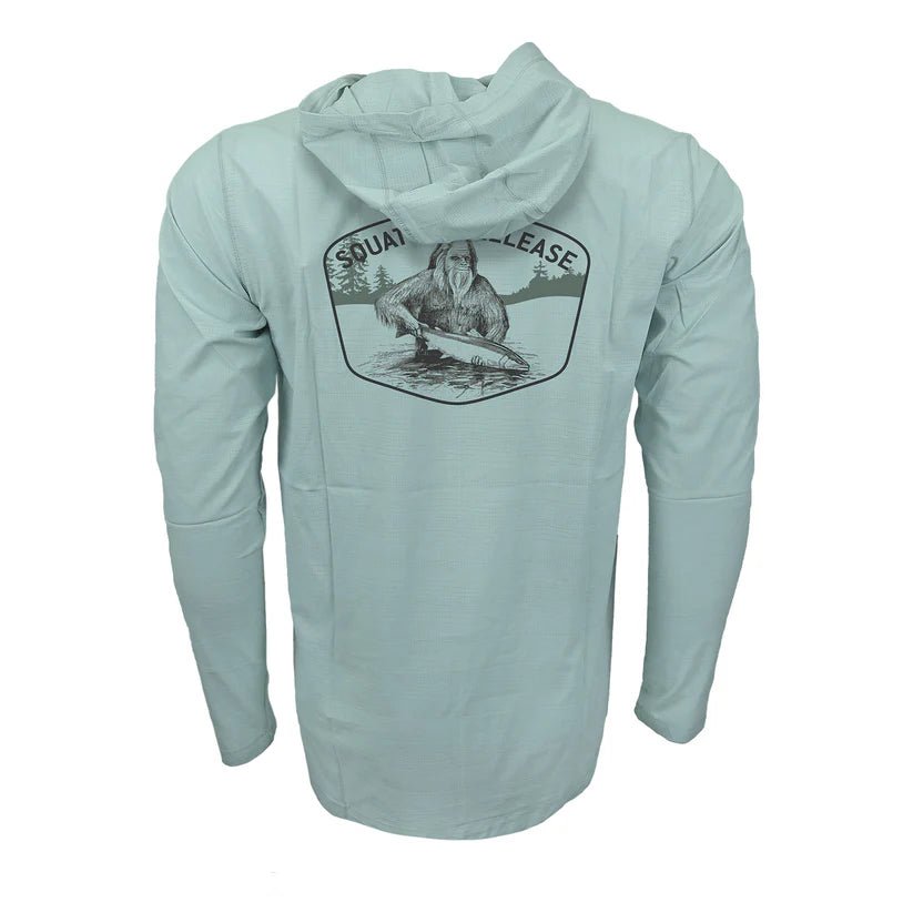 FFF Logo - RepYourWater Squatch and Release Badge Flolite Sun Hoody - Apparel - Fly Fish Food