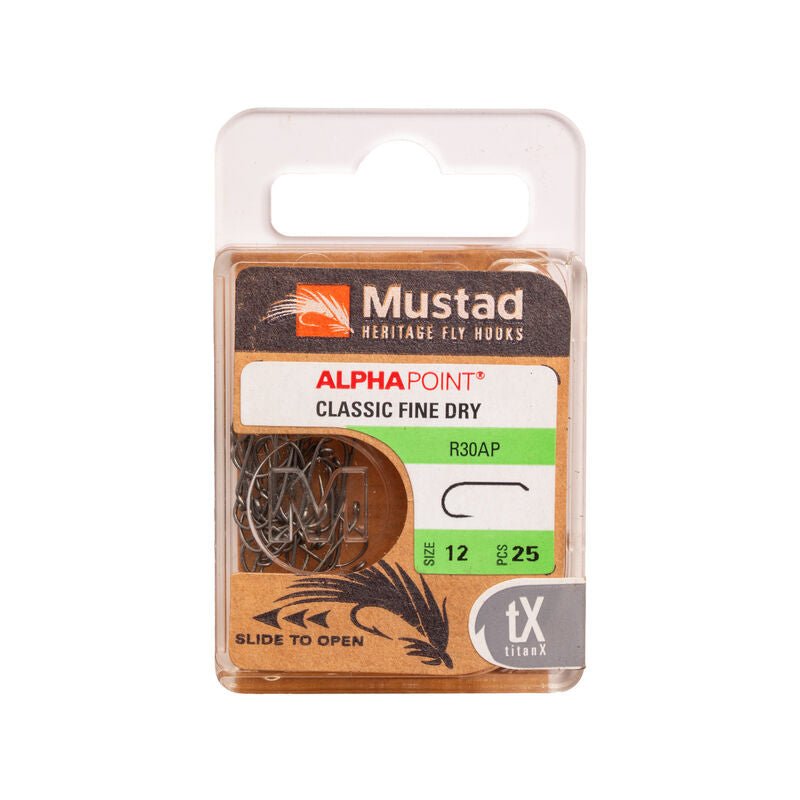 Mustad - Classic Fine Dry Hook R30AP - Hooks &amp; Shanks - Fly Fish Food