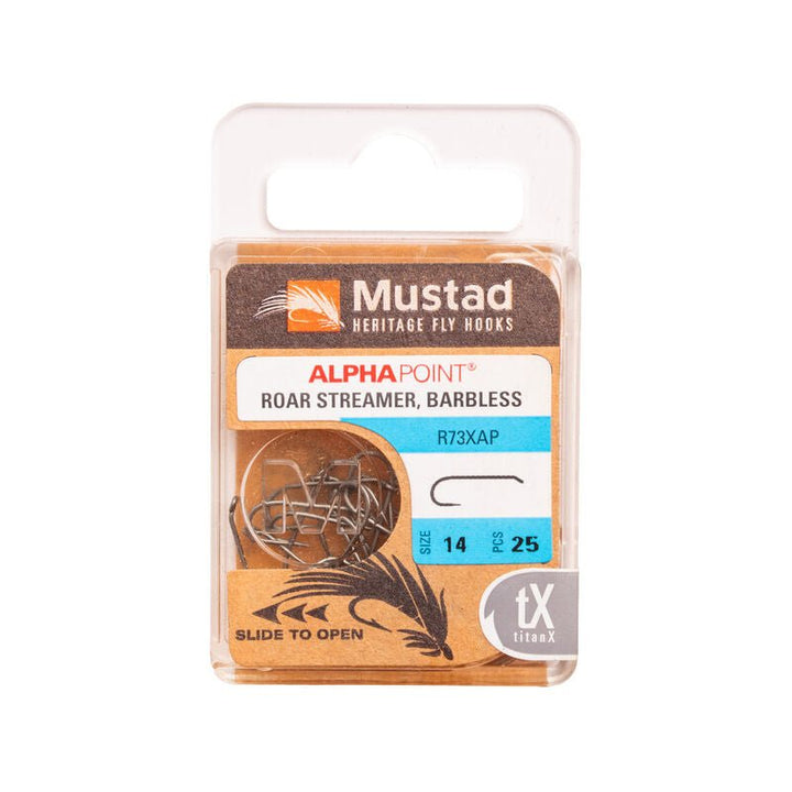 Mustad - Roar Streamer Barbless Hook R73XAP - Hooks &amp; Shanks - Fly Fish Food