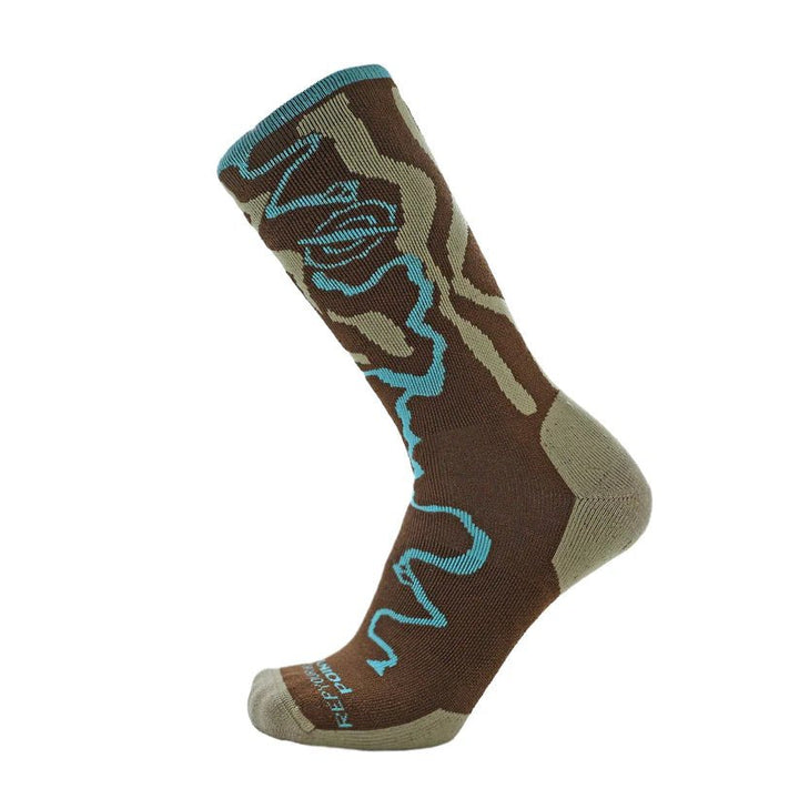RepYourWater Trout Socks - River Topo - Apparel - Fly Fish Food