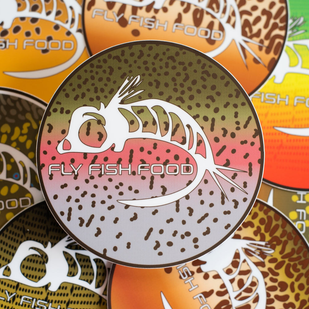 Fly Fish Food Sticker - Rainbow Trout (4") - Stickers - Fly Fish Food