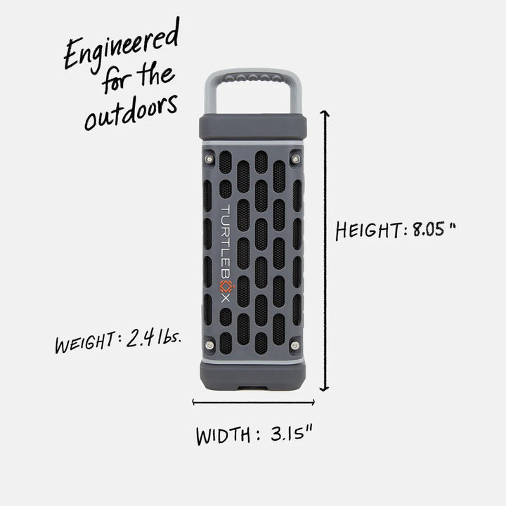 Turtlebox Audio Ranger Speaker - Gray - On Water Accessories - Fly Fish Food
