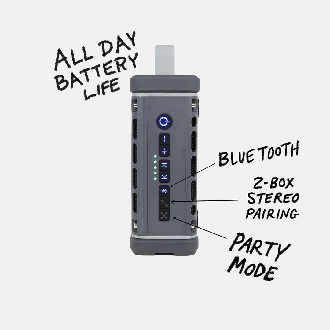 Turtlebox Audio Ranger Speaker - Gray - On Water Accessories - Fly Fish Food