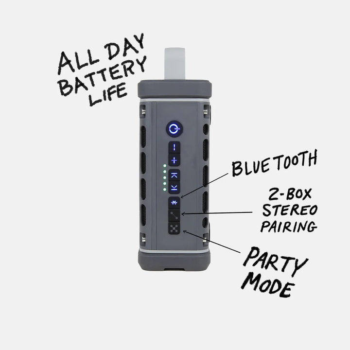 Turtlebox Audio Ranger Speaker - Gray - On Water Accessories - Fly Fish Food