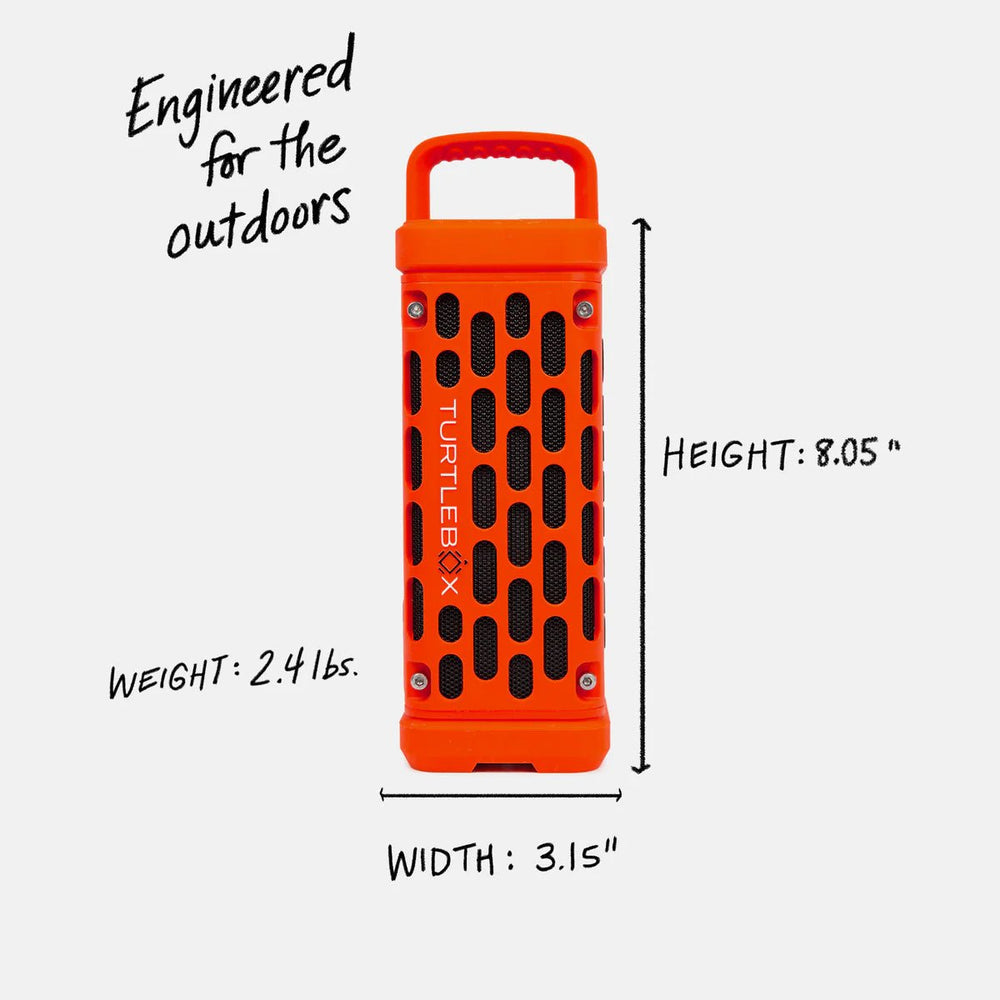 Turtlebox Audio Ranger Speaker - Orange - On Water Accessories - Fly Fish Food