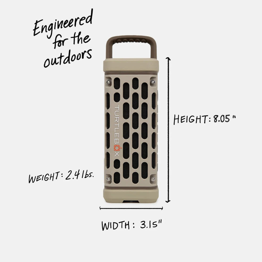 Turtlebox Audio Ranger Speaker - Tan - On Water Accessories - Fly Fish Food
