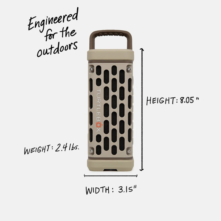 Turtlebox Audio Ranger Speaker - Tan - On Water Accessories - Fly Fish Food