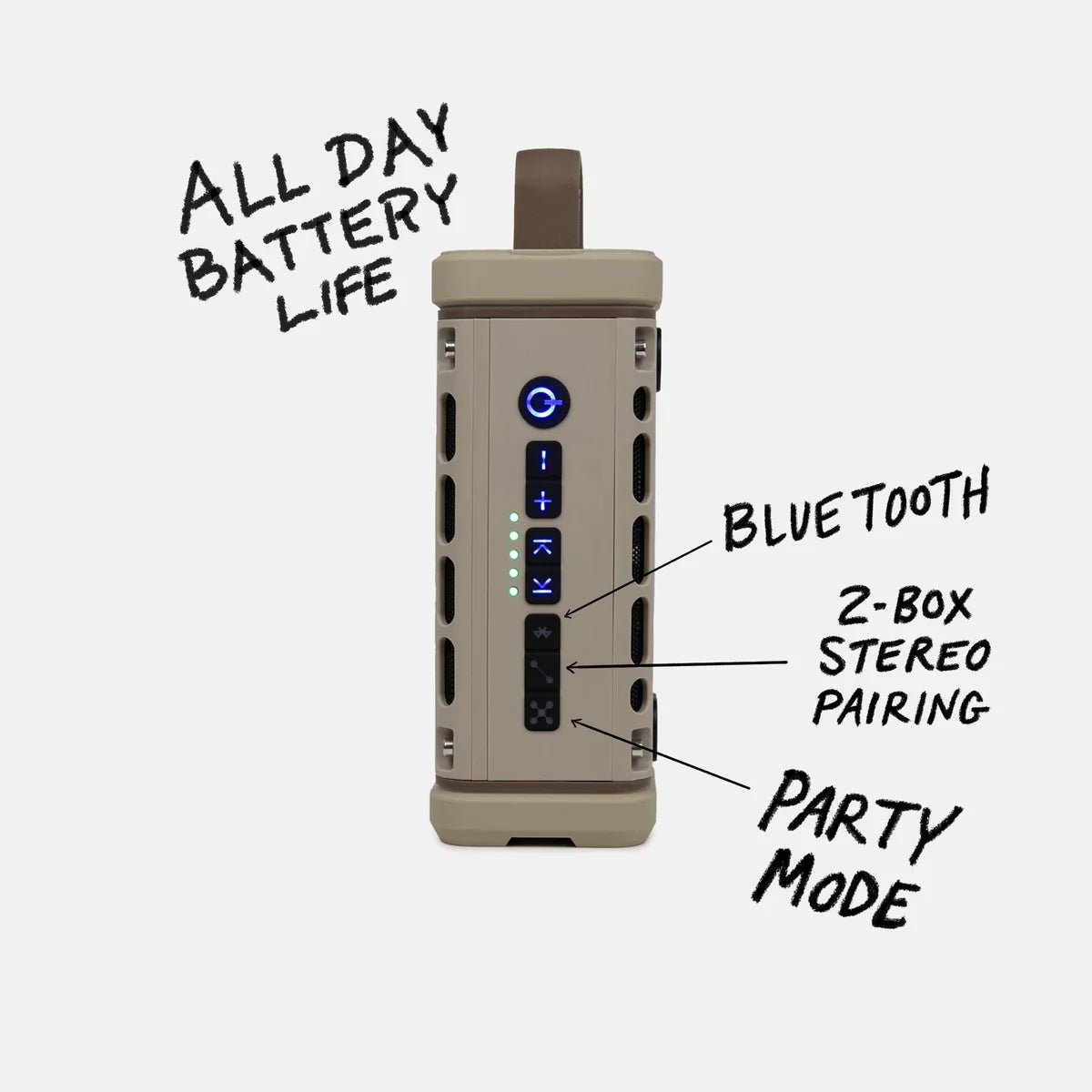 Turtlebox Audio Ranger Speaker - Tan - On Water Accessories - Fly Fish Food