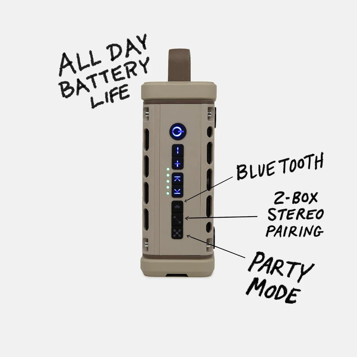Turtlebox Audio Ranger Speaker - Tan - On Water Accessories - Fly Fish Food