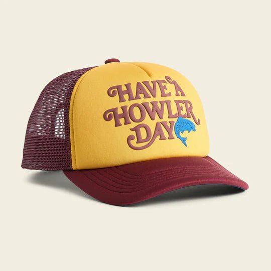 Howler Bros - Have a Howler Day Foam Dome - Gold/Maroon - Hats - Fly Fish Food