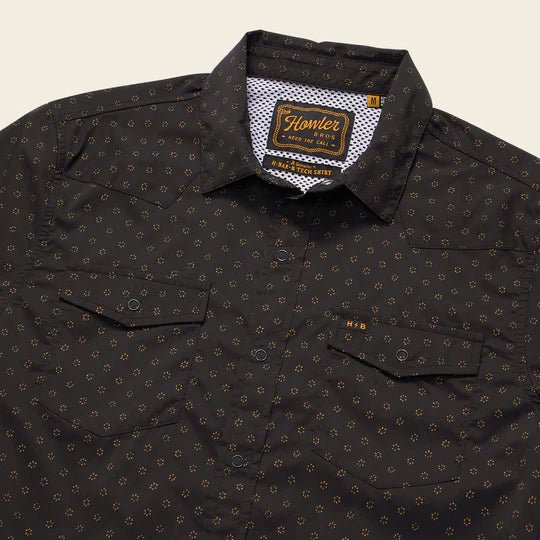 Howler Bros - H Bar Tech Longsleeve - Little Puddles: Antique Black - Apparel - Fly Fish Food