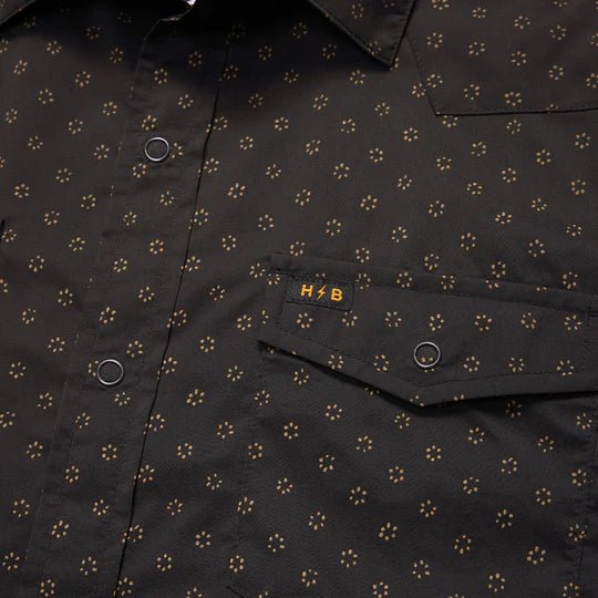 Howler Bros - H Bar Tech Longsleeve - Little Puddles: Antique Black - Apparel - Fly Fish Food