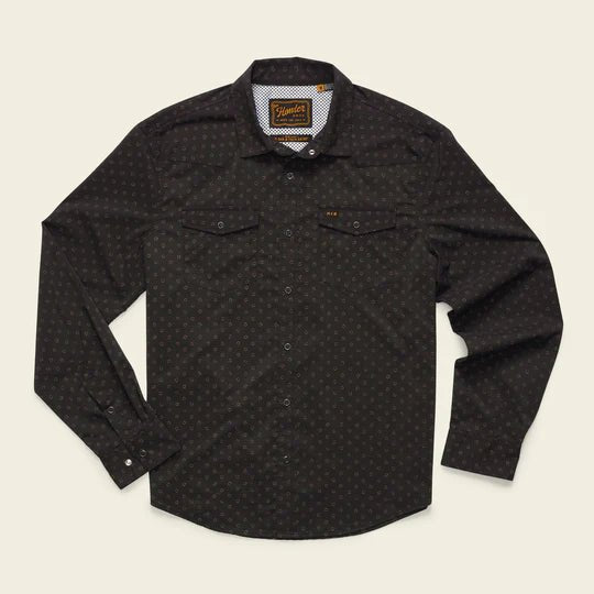 Howler Bros - H Bar Tech Longsleeve - Little Puddles: Antique Black - Apparel - Fly Fish Food