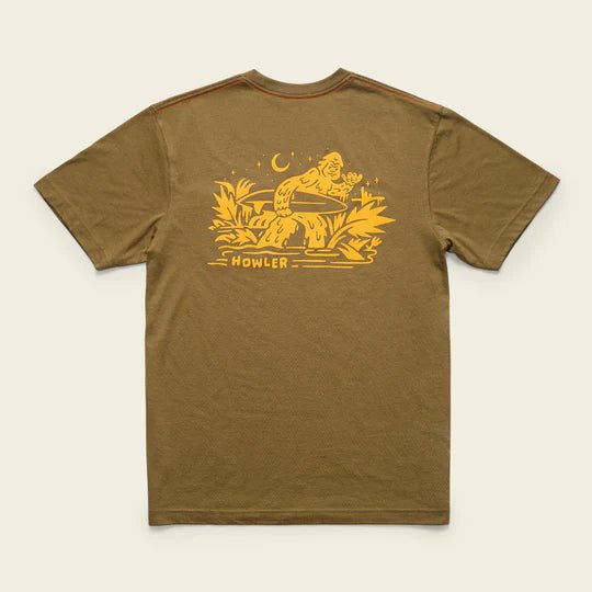 Howler Bros - Squatch Rider Pocket T-Shirt: Ivy Green - Apparel - Fly Fish Food
