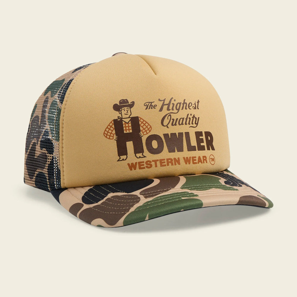 Howler Bros Foam Dome Hat - Howler Western Wear - Khaki/Camo - Hats - Fly Fish Food