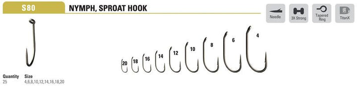 Mustad - Heavy Wet S80AP - Hooks &amp; Shanks - Fly Fish Food