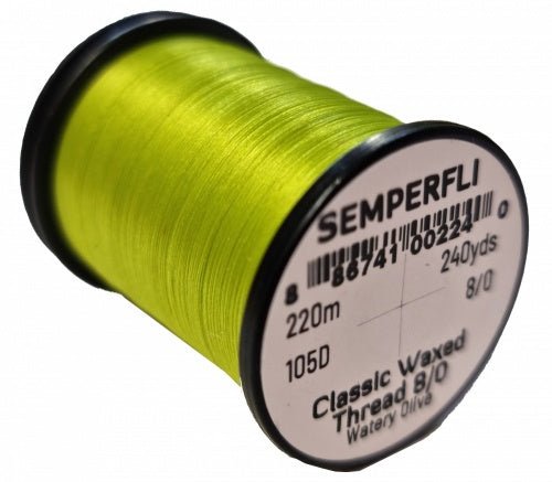 Semperfli Classic Waxed Thread - 8/0 Bulk Spool - Thread - Fly Fish Food