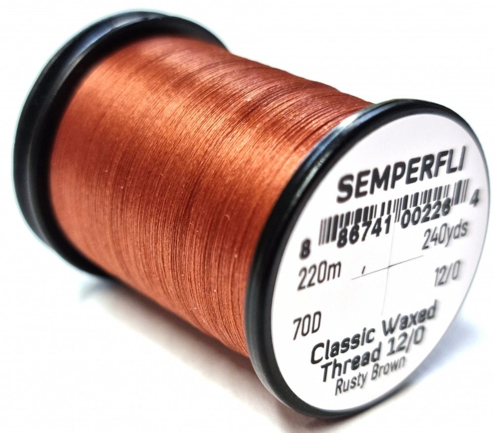 Semperfli Classic Waxed Thread - 12/0 Bulk Spool - Thread - Fly Fish Food