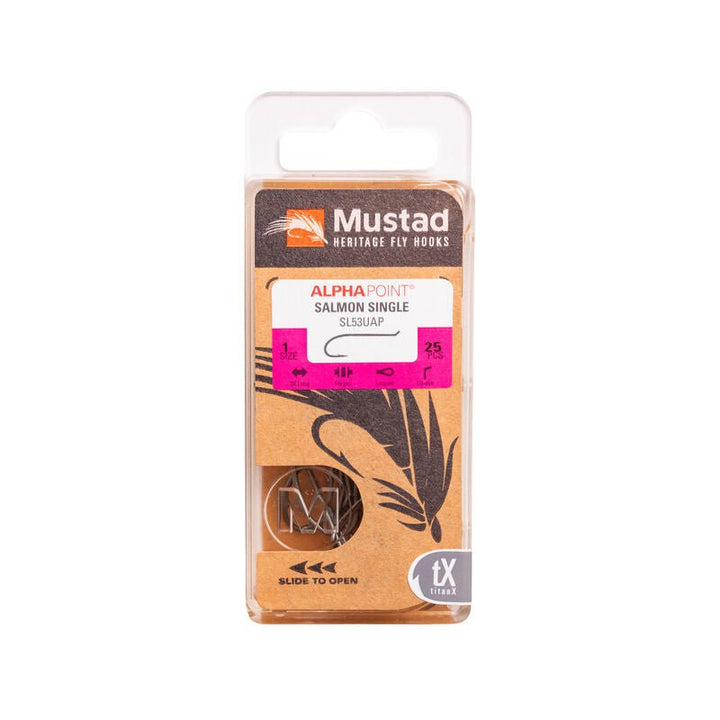 Mustad - Salmon Single Hook SL53UAP - Hooks &amp; Shanks - Fly Fish Food