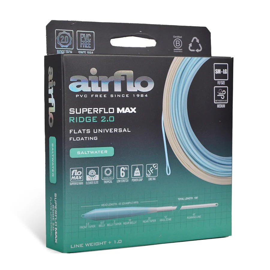Airflo Superflo Max Ridge 2.0 - Flats Universal Taper - Fly Lines - Fly Fish Food