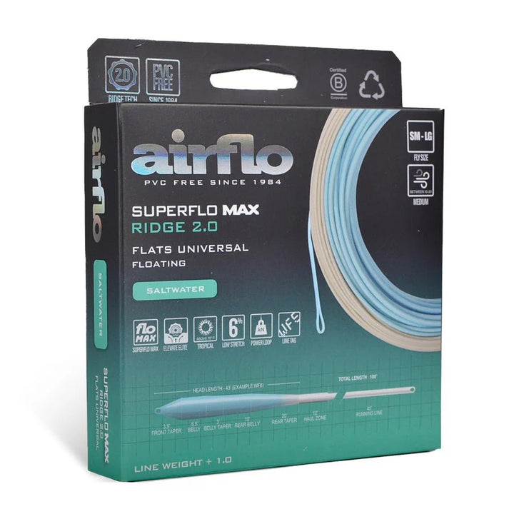 Airflo Superflo Max Ridge 2.0 - Flats Universal Taper - Fly Lines - Fly Fish Food