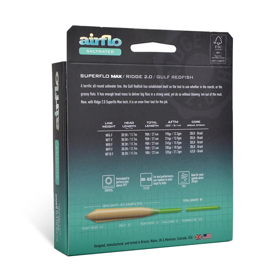 Airflo Superflo Max Ridge 2.0 - Gulf Redfish - Fly Lines - Fly Fish Food