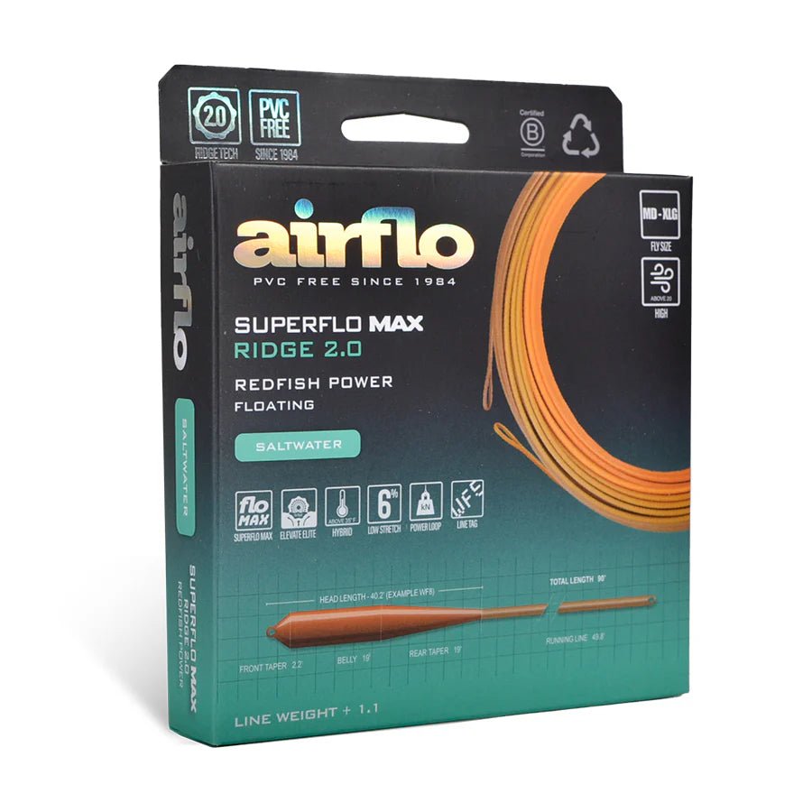 Airflo Superflo Max Ridge 2.0 - Redfish Power Taper - Fly Lines - Fly Fish Food