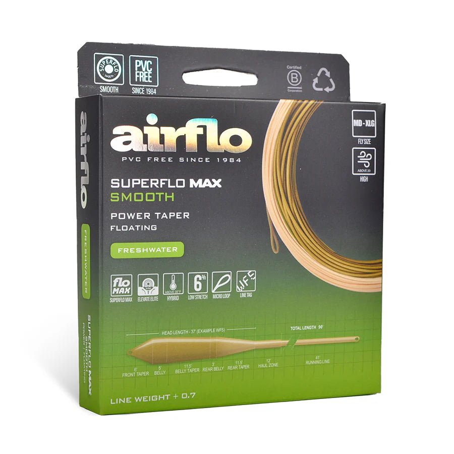 Airflo Superflo Max - Power Taper - Camo Green/Caddis - Fly Lines - Fly Fish Food