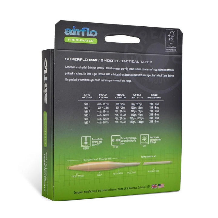 Airflo Superflo Max - Tactical Taper - Bamboo/Watery Olive - Fly Lines - Fly Fish Food