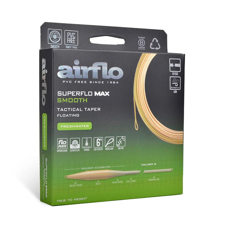 Airflo Superflo Max - Tactical Taper - Bamboo/Watery Olive - Fly Lines - Fly Fish Food
