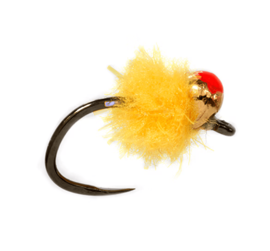 Crostons Tungsten Mini Egg - Sunburst Barbless (Red Dot) - Flies - Fly Fish Food
