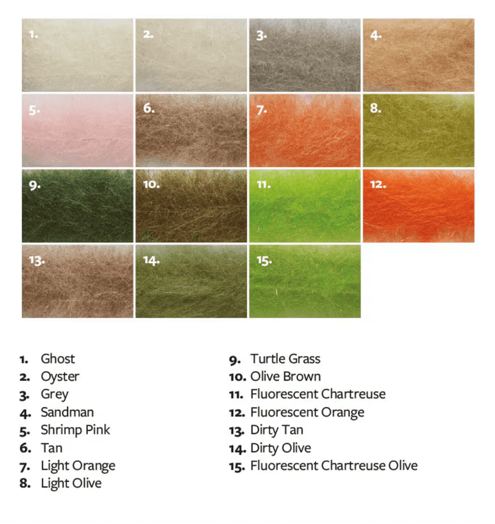 Salty Shrimp Brush Large - Synthetic Fibers &amp; Flash - Fly Fish Food