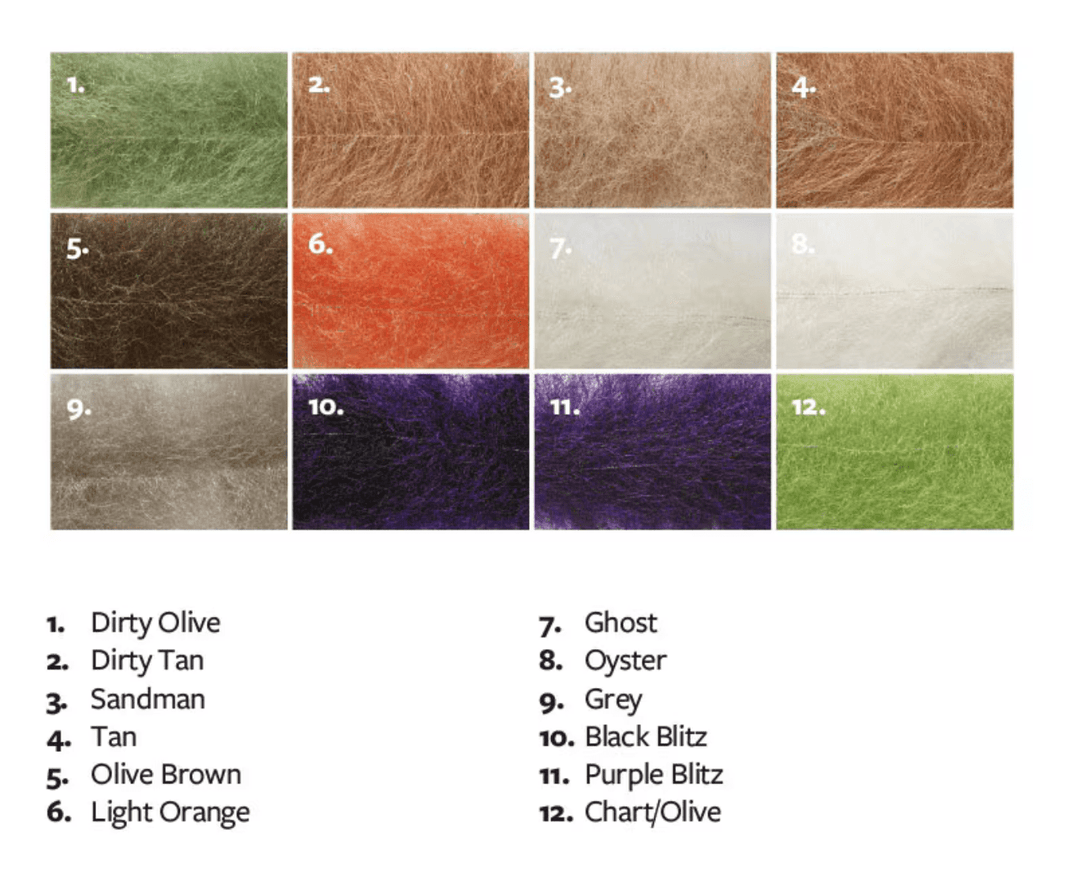 Salty Brush Short - Synthetic Fibers &amp; Flash - Fly Fish Food