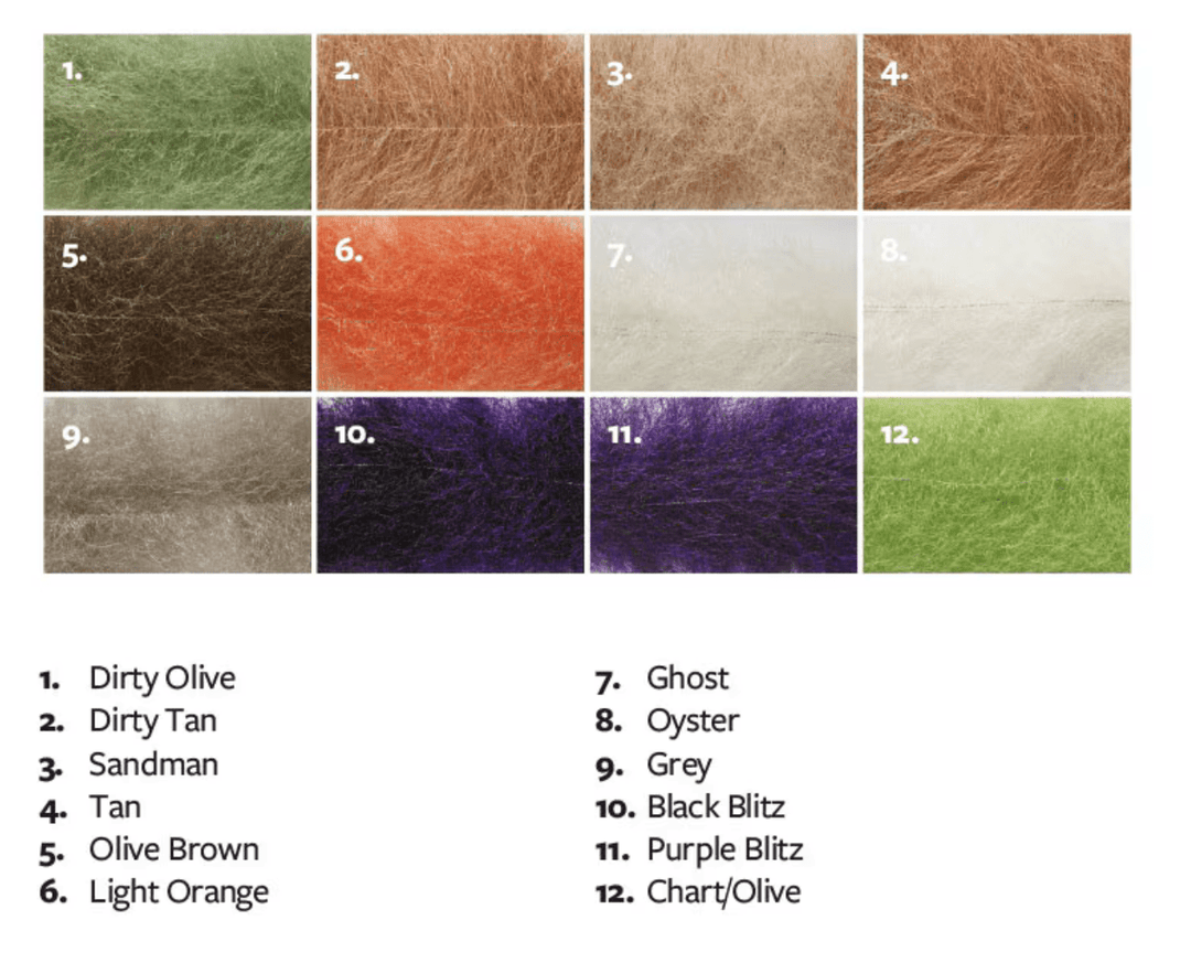 Salty Brush Medium - Synthetic Fibers &amp; Flash - Fly Fish Food