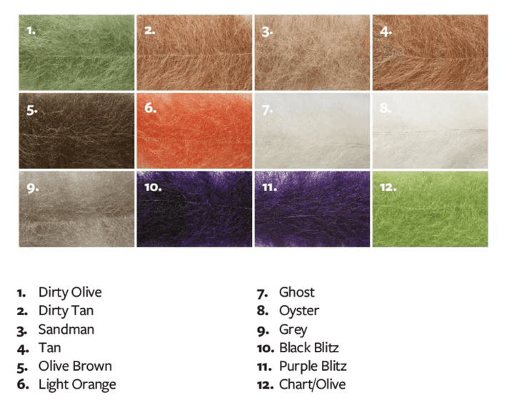 Salty Brush Medium - Synthetic Fibers &amp; Flash - Fly Fish Food